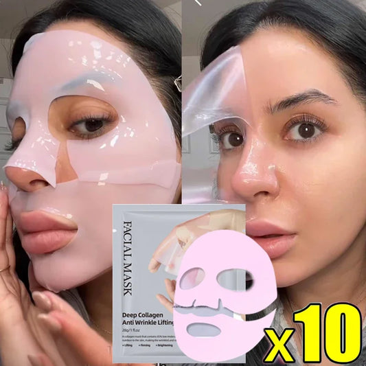 Bio Collagen Overnight Mask Deep Hydrating Moisturizing Shrink Pores Brightening Mask Gentle Refreshing Women Facial Skin Care