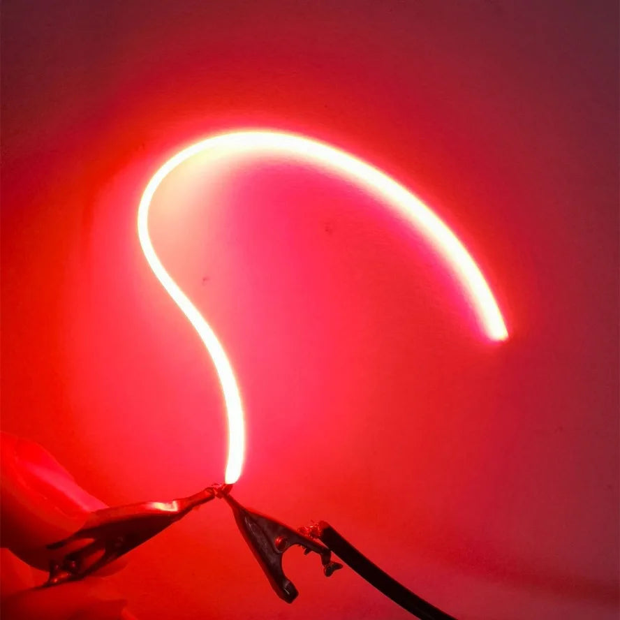 10pcs LED Same End Filament Flexible Ultra Slim 3V Spiral Bulb Retro Edison Bulb Lamp Parts COB Diode Lighting Strip Decoration