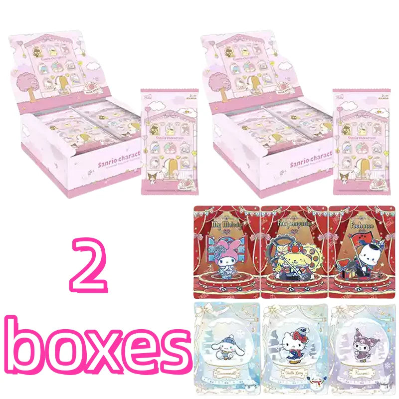 KAYOU Genuine Sanrio Card Flower Fragrance Story Mengmeng Collection Pack Sanrio Family Collectible Cards Toys Gifts
