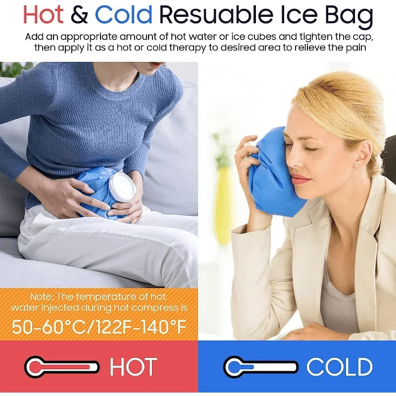 Reusable Various Sizes Medicla Ice Pack for Knee Head Leg Breathable Material Cooler Bag Pain Relief Injury Care Cold Therapy