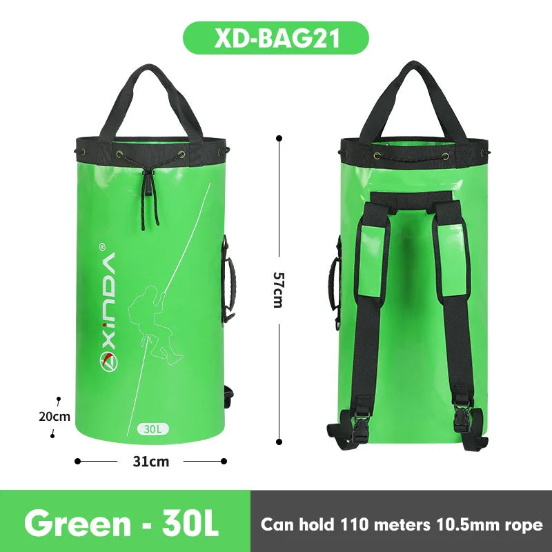 Xinda Outdoor Rock Climbing Rope Bag Rescue Equipment Package Drainage Rope Collection Backpack Shoulder Bag