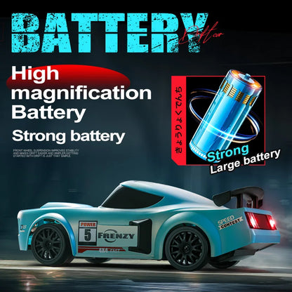 ZWN GTR Model AE86 RC CAR With LED Light 2.4G Radio Remote Control Drift Cars Professional 4WD Racing Toys for Children Gifts