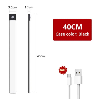 Sensor Wireless 3color in One Lamp Night Light Motion USB Under Cabinet For Bedroom Wardrobe closet cupboard Indoor Lighting