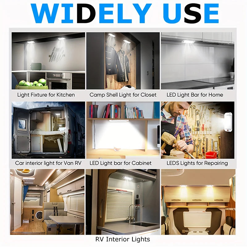 Universal Ceiling Light Bright Car Indoor Lamp With ON/OFF Switch 48LEDs Interior Dome Light For Box Trucks, Campers, Boats, RVs