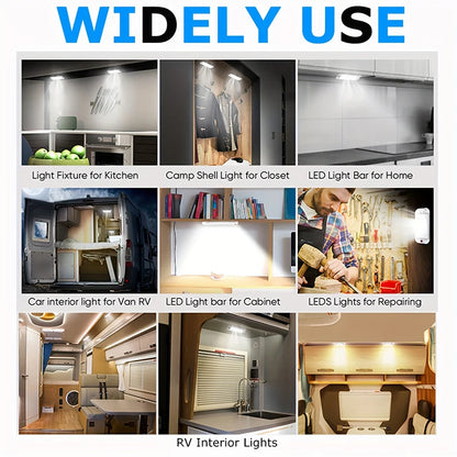 Universal Ceiling Light Bright Car Indoor Lamp With ON/OFF Switch 48LEDs Interior Dome Light For Box Trucks, Campers, Boats, RVs