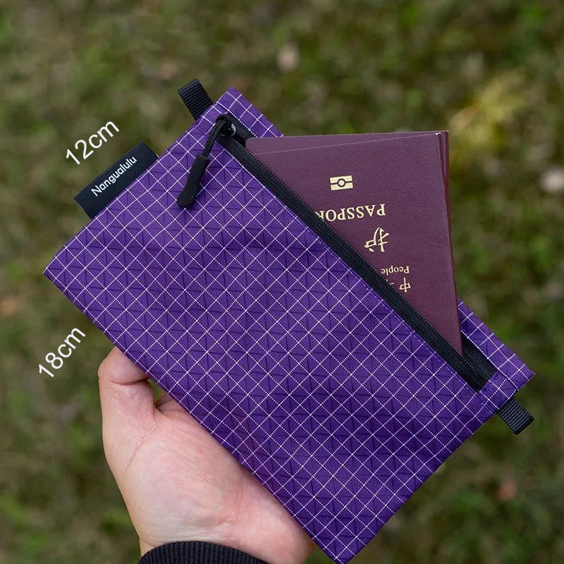 Ultralight UHMWPE xpac Tactical Wallet Passport Holder - Waterproof RFID Outdoor Camping Card Pouch Cash Bag - Molle Attachment