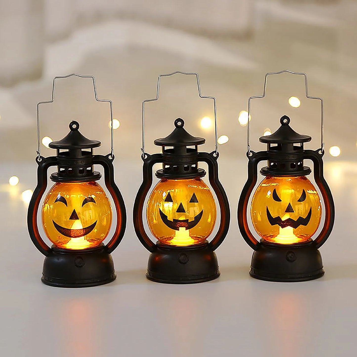 Halloween Jack O Oil Cute Lamp Ornaments For Kids Led Pumpkin Lights Flame Lamp Outdoor Halloween Jack O Desk Ornament Bulbs