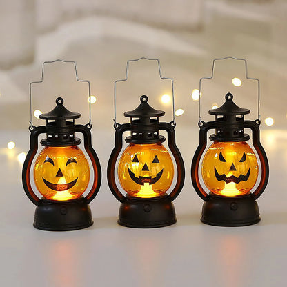 Halloween Jack O Oil Cute Lamp Ornaments For Kids Led Pumpkin Lights Flame Lamp Outdoor Halloween Jack O Desk Ornament Bulbs