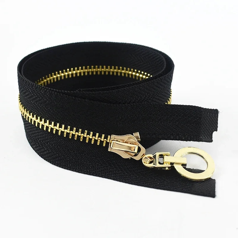 3Pcs Meetee 3# Metal Zippers Bag Zipper Closure 15-70cm Jacket Purse Easy Repair Zips Open/Close-End Coat Zip Sewing Accessories