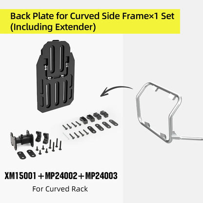 Rhinowalk Motorcycle Side Bag Accessories For MJX2004 Installing Fit Motor Irregularly Curved Bracket Avoiding Touch Exhaust
