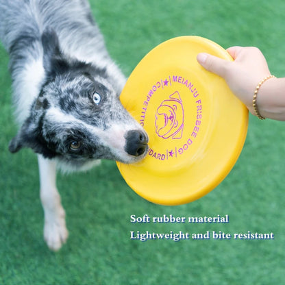 Standard Competition Pet Dog Flying Discs Funny Dog Toy Training Flying Discs Interactive Bite Resistant Silica Gel Soft Toys