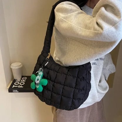 Women's Bag Korean Version Sweet Girly Style Shoulder Bag Fashion Casual Bubble Dumpling Bag Fold Cloud Bags Fashion Exquisite