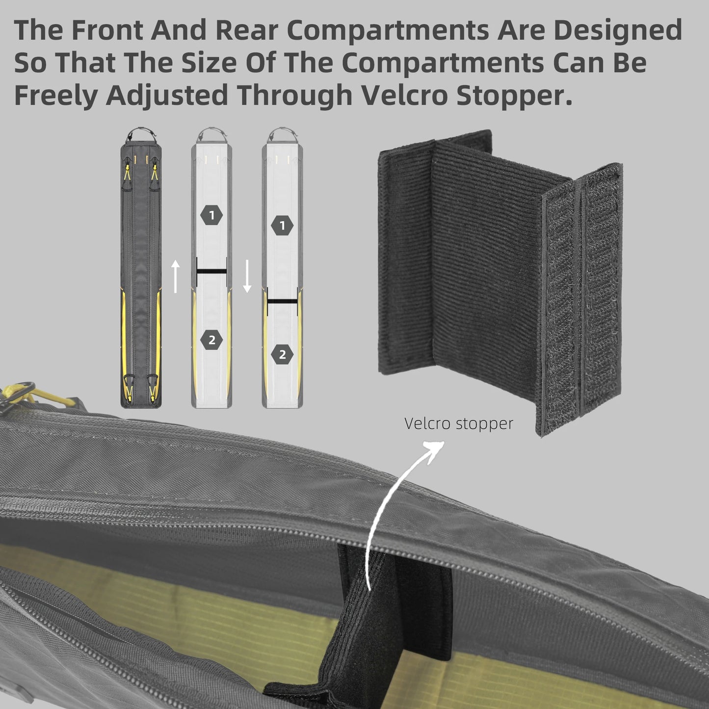 Rhinowalk BIke Extra Long  Top Tube Bag Large Water-Resistant Bikepacking For MTB&Road Bike With 18 Inch Or Larger Frame Length