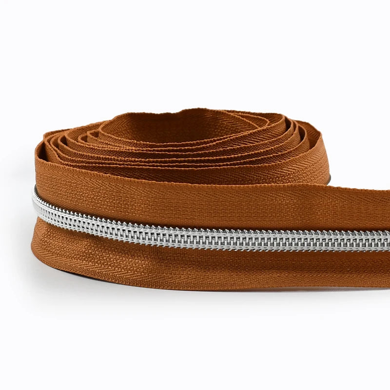 5# Nylon Zippers for Sewing Bags Plastic Coil Bag Zipper Tapes By The Meter Purse Garment Zips Repair DIY Clothing  Accessories