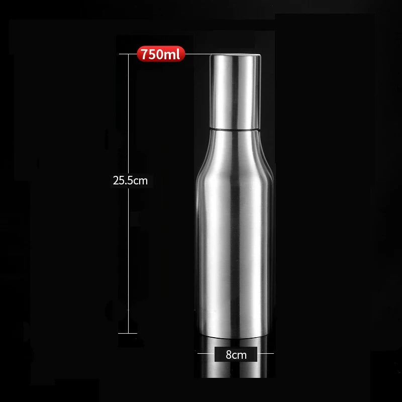 Stainless Steel Oil Bottle Dust-proof Leakproof Oil Pot Practical Seasoning Juice Storage Pot Kitchen Condiment Bottle Supplies