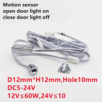 Touch sensor switch Hand Sweep Switch 5A 12V-24V PIR Motion Sensor Hand Wave Scan Smart LED Closet Cabinet light/Wardrobe lamp