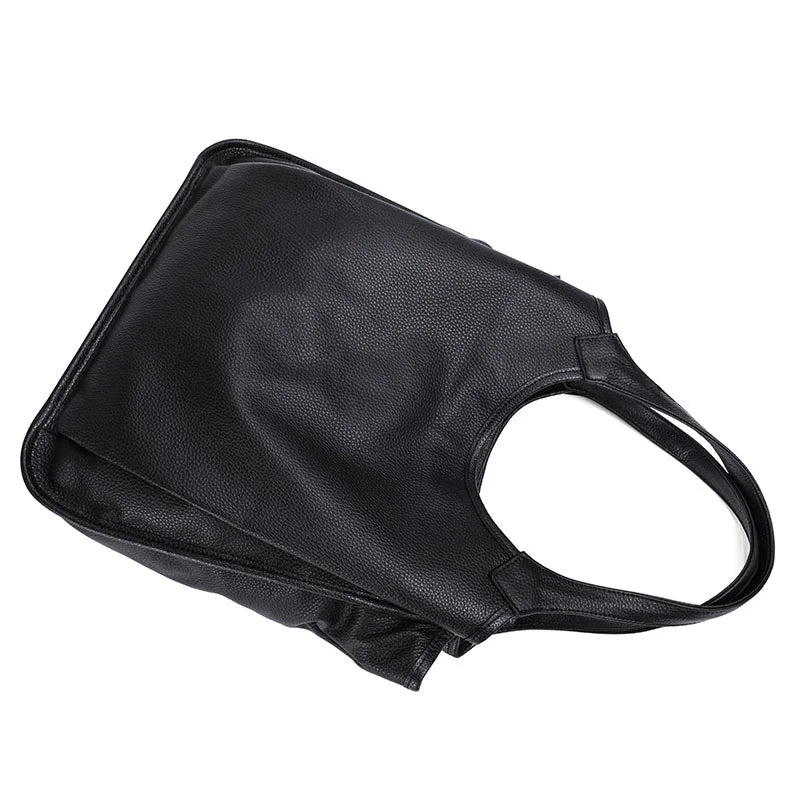 Aidrani Genuine leather  women's handbag large capacity and high quality  cowhide underarm shoulder bag