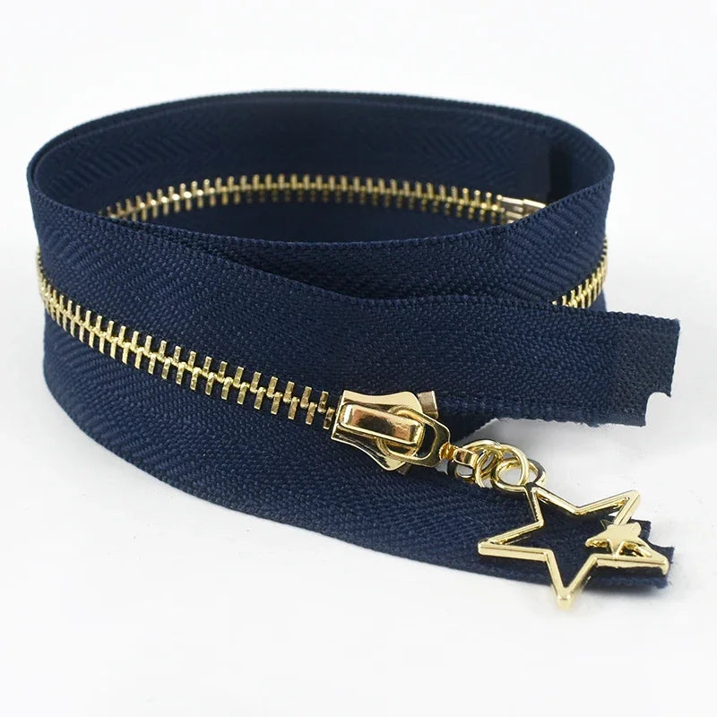 3Pcs Meetee 3# Metal Zippers Bag Zipper Closure 15-70cm Jacket Purse Easy Repair Zips Open/Close-End Coat Zip Sewing Accessories