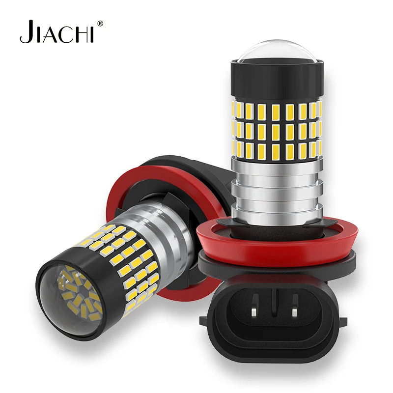 Jiachi 2PCS H1 H3 Replacement Bulb H7 H10 880 881 5202 Led Auto Fog Lamp 3014 78 Chip Daytime Running Light 6000K White 12-24V