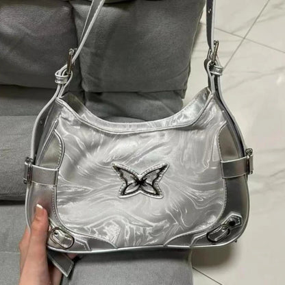 Butterfly Pu Leather Shoulder Bag American Retro Handbag Armpit Bag Storage Bag Tote Women's Bags Purse Tote Bags Purse