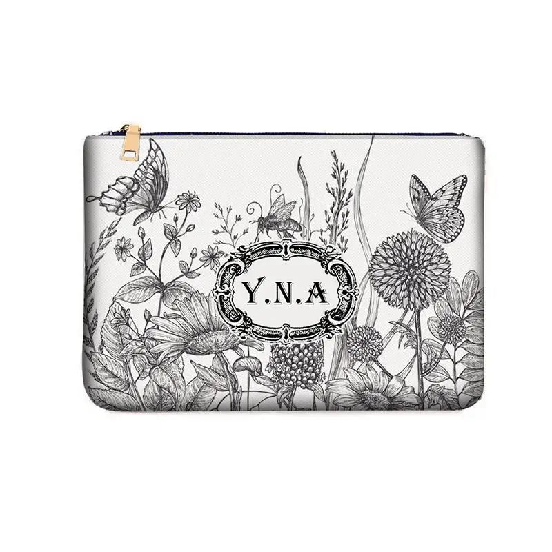 Wallets for Women Personality Animal Flower Printing Linen Clutch Popular  Purse Ladies Beach Bag Party Designer Bags Luxury