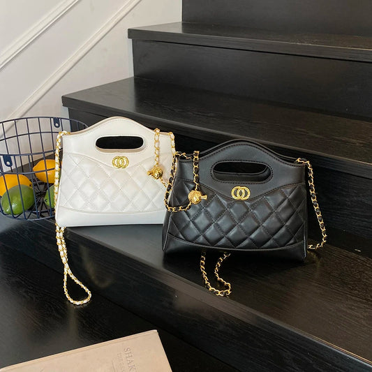 Practical Ladies Handbags From Luxury Brand - Stylish Leather Shoulder Bag By Famous Designer For Women