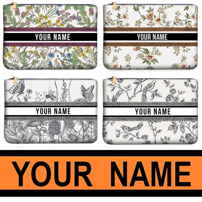 Wallets for Women Personality Animal Flower Printing Linen Clutch Popular  Purse Ladies Beach Bag Party Designer Bags Luxury