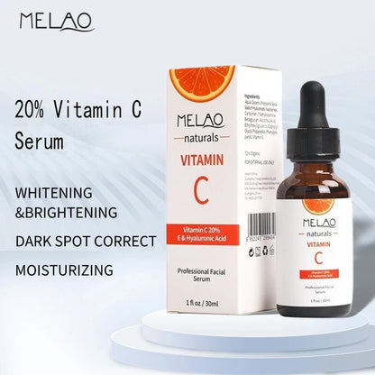 1 Fl.Oz/30ml Vitamin C Serum 20%, Enriched With Hyaluronic Acid And Retinol, Amino Acids Blend, Hydrating & Plumping Skin Care