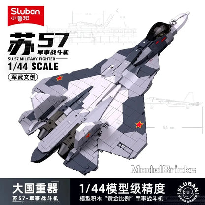 Sluban WW2 Military F-14 Su-27 F/A-18 Fighter Air Weapon Building Blocks MI-24 Ka-52 Helicopter Classic Model Aircraft Toys Gift