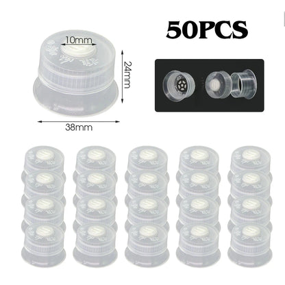 50/100PCS Mushroom Spawn Grow Bag with Sealing Cotton Filter Cap Heat-resistance Plastic Planter Bags Bamboo Fungus  Ganoderma