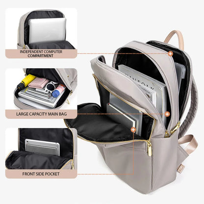 Women backpack oxford cloth waterproof Shockproof Fashion Office Lady Bag 13 14 inch laptop backpack