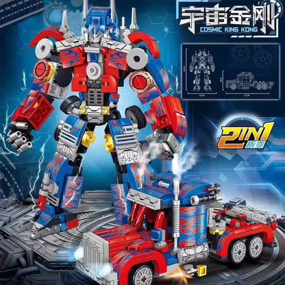 TOYLINX Deformation Robot 2 in 1 Mecha Building Blocks Sets Bricks kit Transform Cars Birthday Toys Kids Children Gifts for Boys