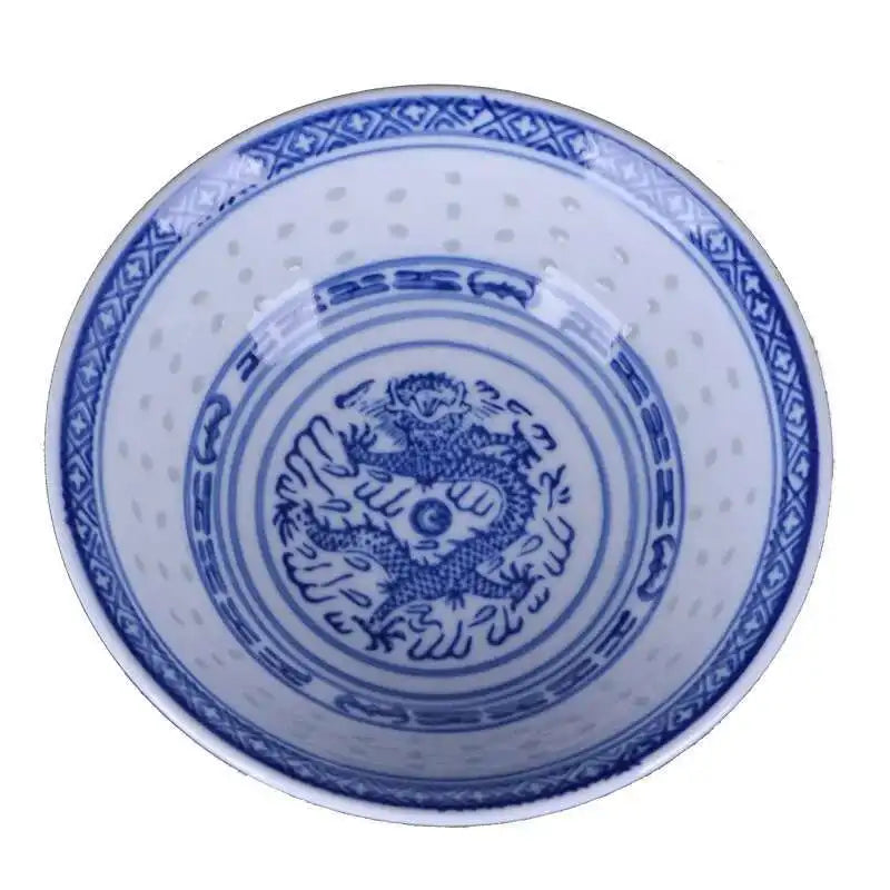 6inch Ceramic Ramen Bowl Chinese Vintage Blue And White Porcelain Tableware Soup Rice Bowls Home Restaurant Kitchen Dinnerware