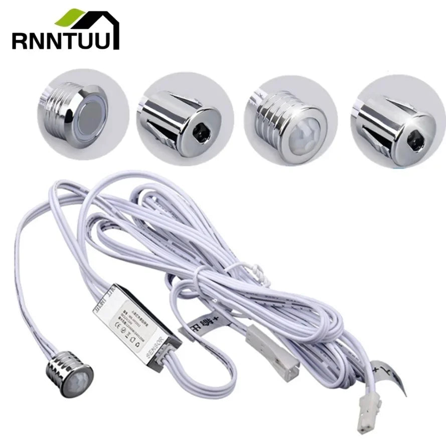 Touch sensor switch Hand Sweep Switch 5A 12V-24V PIR Motion Sensor Hand Wave Scan Smart LED Closet Cabinet light/Wardrobe lamp