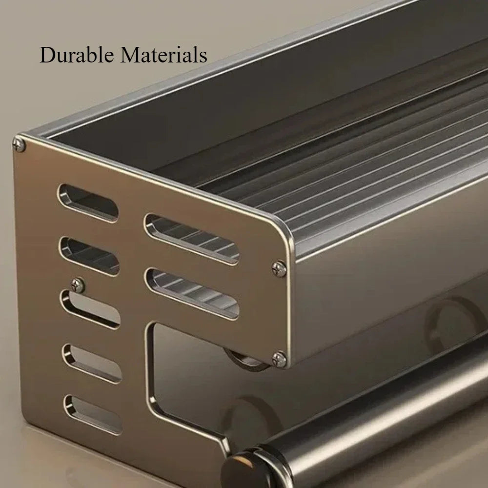 Wall Mounted Kitchen Storage Strong Load-bearing Kitchen Storage Shelf Rack Easy To Install Household Waterproof Knife Holder