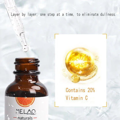 1 Fl.Oz/30ml Vitamin C Serum 20%, Enriched With Hyaluronic Acid And Retinol, Amino Acids Blend, Hydrating & Plumping Skin Care