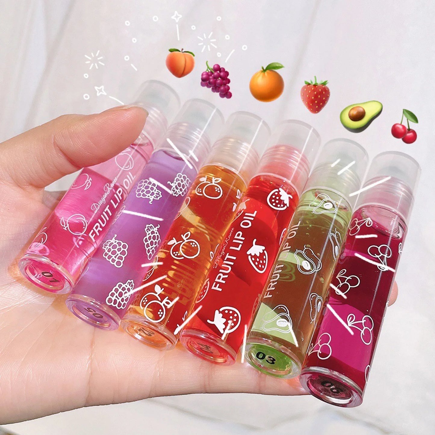 Roll-on Lip Balm Lip Makeup Primer Moisturizing Clear Transparent Lip Oil Long Lasting Hydrating Lip Gloss Moisturizing Lip Balm