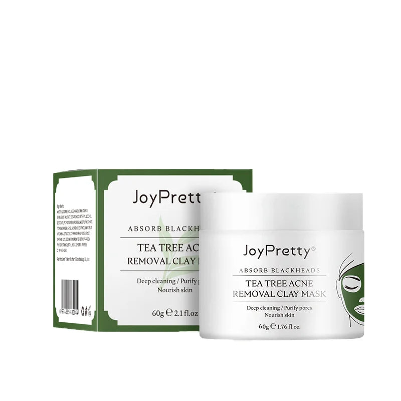 Tea Tree Face Masks Oil Control Shrink Enlarged Pores Blackhead Remover Nourishing Facial Cleansing Clay Mask Skin Care Beauty