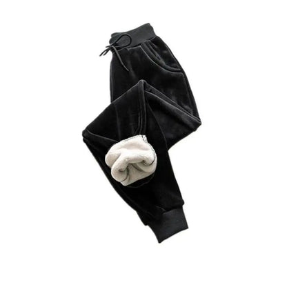 Thiened Fce/Lightweight Velvet Women's Autumn Winter Warm Loose Harem Casual Sweatpants Slimming Trendy High Waist Nine ...