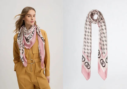 2025 Spring and autumn new women's fashion classic large square scarf warm sun protection scarf shawl