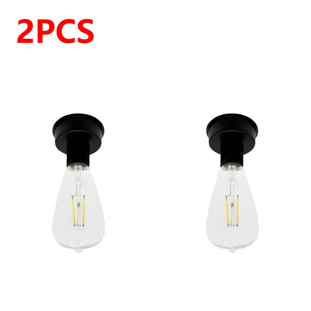 7cm Solar Lamp Base with LED Bulb Solar Lights Replacement Anto On & Off Atmosphere Decorate Light Holder for Outdoor Garden