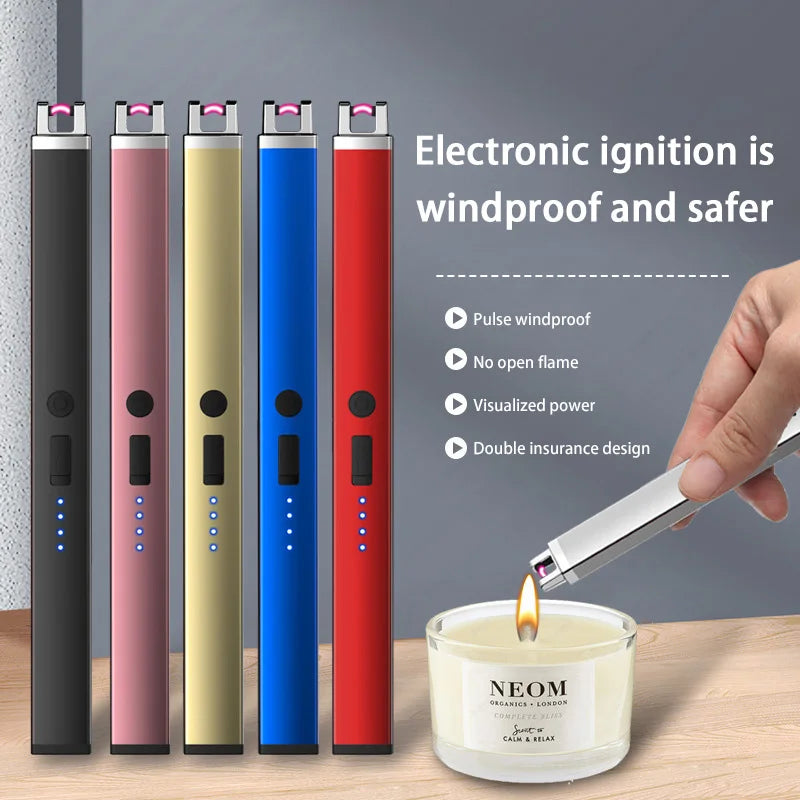 Xiaomi Outdoor Camping Lighter Candle Lighter USB Charging Lighter Outdoor Kitchen Barbecue Ignition Gifts For Men