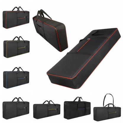 61/76/88 Key Keyboard Bag Waterproof Anti Shock Instrument Keyboard Case 600D Oxford Cotton Padded Piano Storage Bag Carring Box