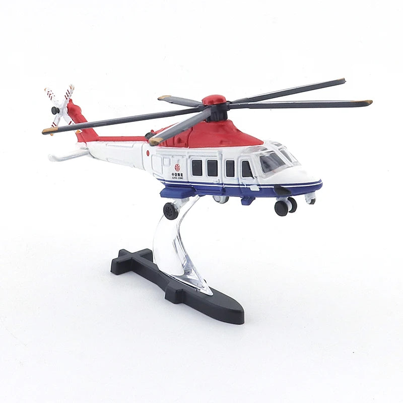 XCARTOYS Small Aircraft Model Toy AW139 Helicopter - CITIC Haizhi Cars Alloy Diecast Metal Model Kids Xmas Gift Toys for Boys