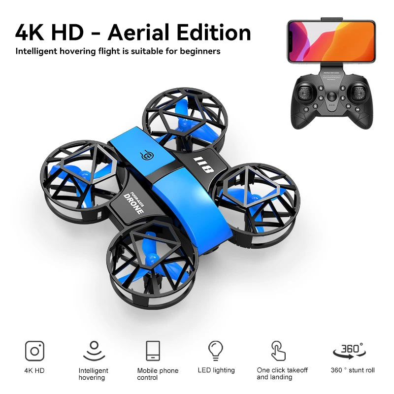 XIAOMI 811 Mini Drone 8K Profession 4K HD Wide Angle Camera Wifi Rc Fpv Foldable Drones Height Keep Drones Helicopter Kids Toys