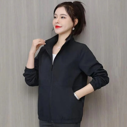 Summer Jacket Women Sun Protection Clothing 2024 New Fashion Casual Zipper Thin Casual Loose Casual Loose Windbreaker Coat