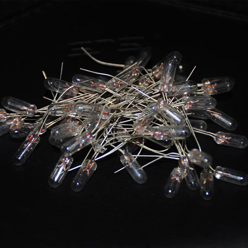 20pcs Miniature 4mm 12V Lamp Bulb Bombilla Incandescent Edison Filament Antique Lamps Light 4 mm 12V F4 Rice Miniature Lamparas