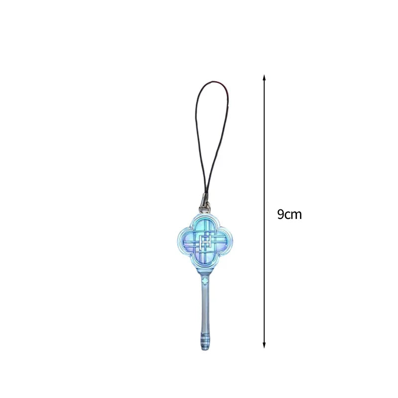 1-9PCS KPop Demo Hunters Keychain Tiger Saja Boy Cosplay Bag Hanging Pendant Anime Keyrings Bag Charms Xmas Gift Necklace Set