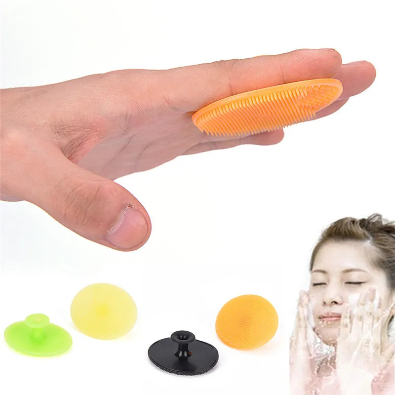 1 Piece Silicone Cleanser Pads Face Wash Brush Exfoliating Cleansing Blackhead Remover Face Skin Care Tools