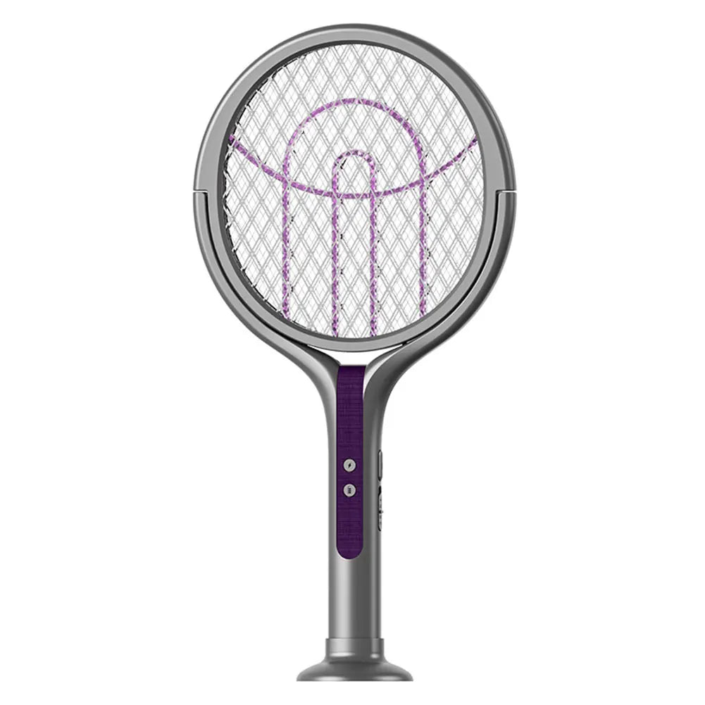 Rotating Head Mosquito Swatter 2-In-1 Mosquito Killer Lamp Multi Functional Mosquito Swatter Bat Swatter Rechargeable for Home